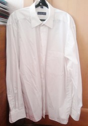 Рубашка мужская белая р.48